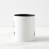 Orange und Blauer Papagei Tasse (Zentrum)