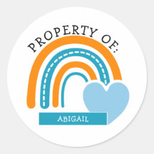 Orange und Blauer Regenbogen Willkommen zurück in