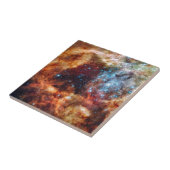 Orange und blauer Sternhaufen mit Fliese (Seite)