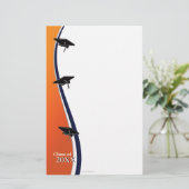 Orange und blaues briefpapier (Stehend Vorderseite)