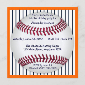 Orange und blaues einladung