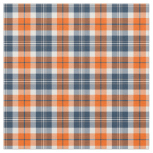 Orange und blaues sportliches kariertes stoff