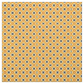 Orange- und Blaugeometrie Stoff (Muster)
