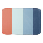 Orange und Blaustreifen Badematte (Vorderseite)