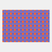 Orange und Blue Back to 70er Geschenkpapier Set (Vorderseite 2)