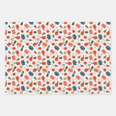 Orange und Blue Basketball Geschenkpapier Set (Vorderseite 2)