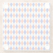 Orange und Blue Diamond Glasuntersetzer (Rückseite)