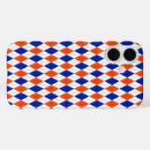 Orange und Blue Diamond Raute Case-Mate iPhone Hülle (Rückseite (Horizontal))