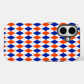 Orange und Blue Diamond Raute Case-Mate iPhone Hülle (Rückseite (Horizontal))