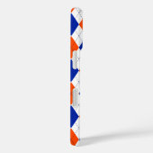 Orange und Blue Diamond Raute Case-Mate iPhone Hülle (Rückseite / Rechts)