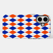 Orange und Blue Diamond Raute Case-Mate iPhone Hülle (Rückseite (Horizontal))