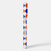 Orange und Blue Diamond Raute Case-Mate iPhone Hülle (Rückseite / Rechts)