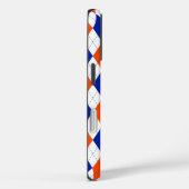 Orange und Blue Diamond Raute Case-Mate iPhone Hülle (Rückseite / Rechts)
