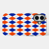 Orange und Blue Diamond Raute Case-Mate iPhone Hülle (Rückseite (Horizontal))