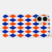 Orange und Blue Diamond Raute Case-Mate iPhone Hülle (Rückseite (Horizontal))