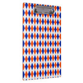 Orange und Blue Diamond Raute Klemmbrett (Rechts)