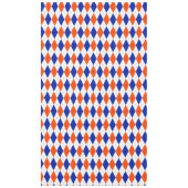 Orange und Blue Diamond Raute Tischdecke (Vorderseite)