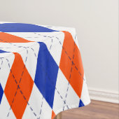Orange und Blue Diamond Raute Tischdecke (Beispiel)