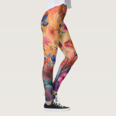 Orange und Blue Flows Leggings (Rechts)