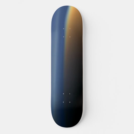 Orange und Blue Haze Skateboard Deck (Vorderseite)