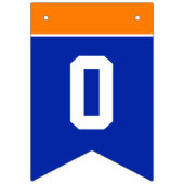 Orange und Blue Herzlichen Glückwunsch Abschluss Wimpelkette (Zweite Fahne)