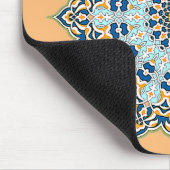 Orange und Blue Mandala Mousepad (Ecke)