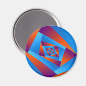 Orange und Blue Spiral Magnet (Vorderseite/Rückseite)