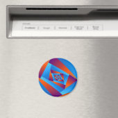Orange und Blue Spiral Magnet (In Situ (Geschirrspüler))