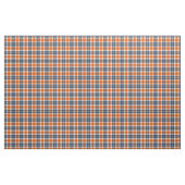 Orange und Blue Sporty Kariert Stoff (Fat Quarter (45,7 x 55,9 cm))