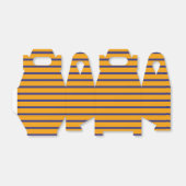 Orange und Blue Stripte Geschenkschachtel (Ungefaltet)