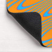 Orange und Blue Swirl Mousepad (Ecke)
