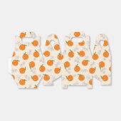 Orange- und Blume-Muster Geschenkschachtel (Ungefaltet)