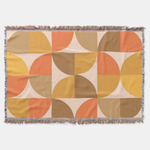 Orange und braune Halbkreise im Stil der Mitte des Decke