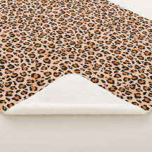 Orange- und Brauner Leopardenprint