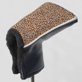Orange- und Brauntigerdruck Golf Headcover (3/4 Vorderseite)