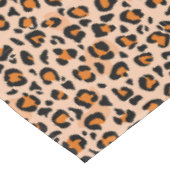 Orange- und Brauntigerdruck Tischdecke (Schrägansicht)