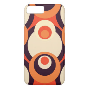 Orange und Brown Retro Fifties Abstrakt Case-Mate iPhone Hülle