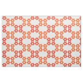 Orange und Burnt Orange Blumenmuster Stoff (Fat Quarter (45,7 x 55,9 cm))