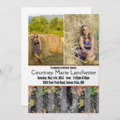 Orange und Camouflage Abschluss Ankündigung (Vorne/Hinten)