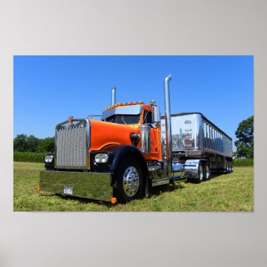 Orange und Chrome Poster (Vorne)