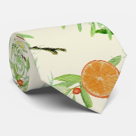 ORANGE UND CINNAMON KRAWATTE (Gerollt)