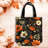 Orange und Creme fett blühen im Herbst Tasche