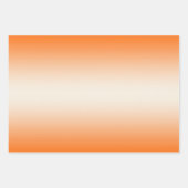 Orange- und Creme-Trendy- und Elegant-Gradient Geschenkpapier Set (Vorderseite)