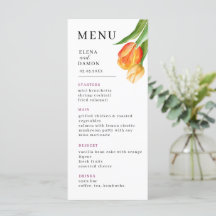 Orange und Creme Tulpenhochzeit