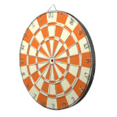 Orange- und cremefarbene Beige-Farbe Dartscheibe (Vorderseite rechts)