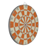 Orange- und cremefarbene Beige-Farbe Dartscheibe (Vorderseite Links)