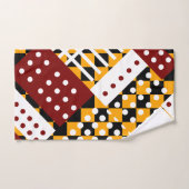 Orange und dunkelrot badhandtuch set (Handtuch)