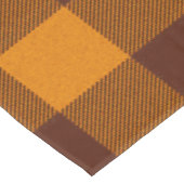 Orange und dunkelrot kariert tischdecke (Schrägansicht)