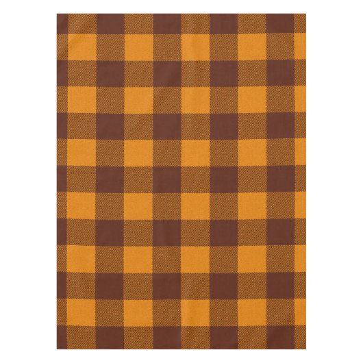 Orange und dunkelrot kariert tischdecke (Vorderseite)