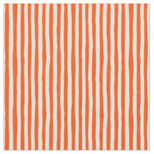 Orange und Elfenbein schräge Streifen Stoff